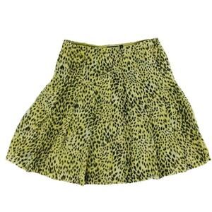 Carlisle Skirt Animal Print Flutter Silk Sheer Fully lined Women's Size 12 Flutt